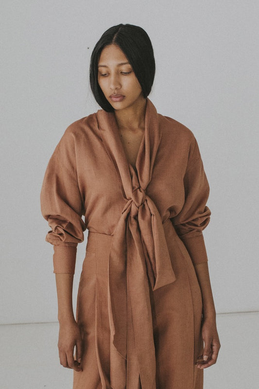 CAMISA NARELI LADRILLO