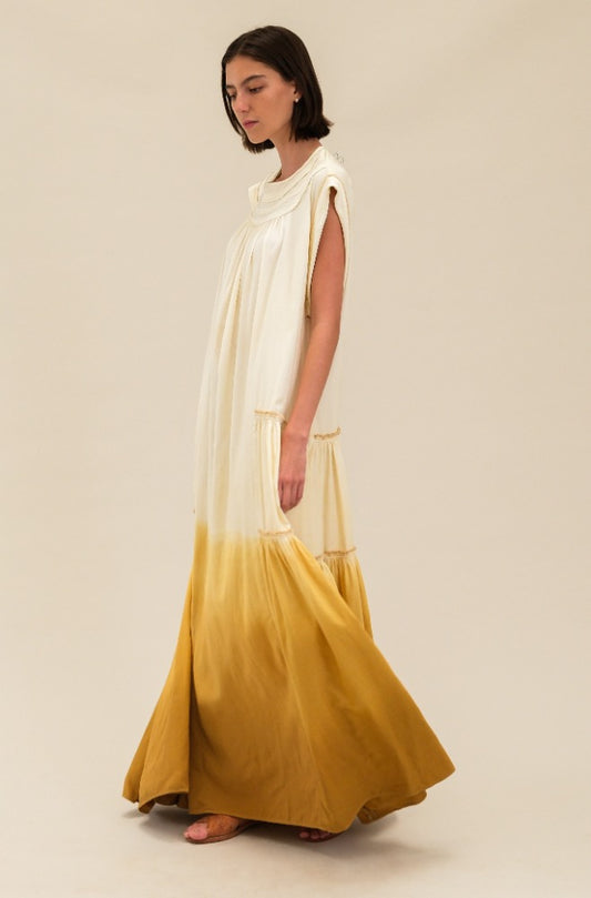 MAXI VESTIDO TIE DYE AMARILLO
