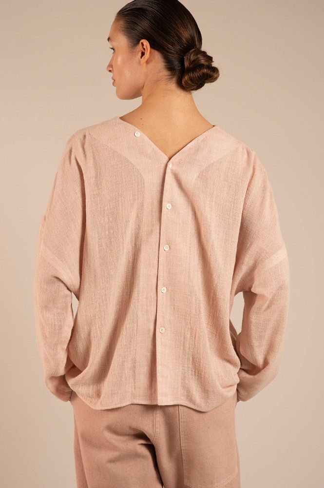 Camisa Yakampot Ropa Camisa Jazmín Rosa Yakampot Diseño Mexicano