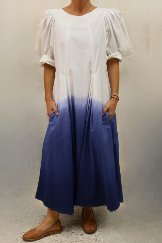 VESTIDO ANA BLANCO TIE DYE