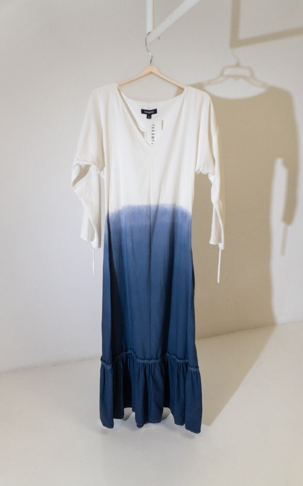 VESTIDO AUGUSTA BLANCO TIE DYE