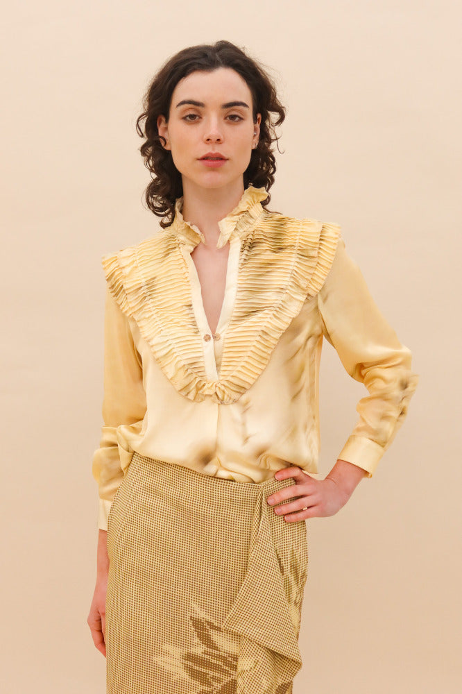 BLUSA MAZAHUA ESTAMPADA