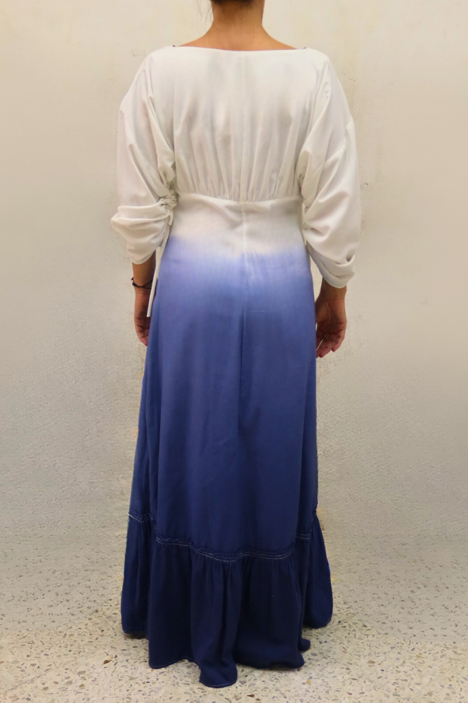 VESTIDO AUGUSTA BLANCO TIE DYE