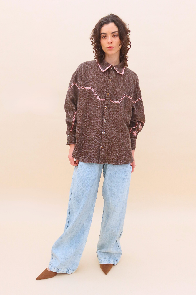 PANTALON AMORA MEZCLILLA