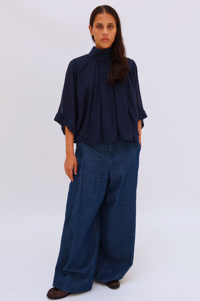 PANTALON PAMELA MEZCLILLA INDIGO | PRE-ORDEN
