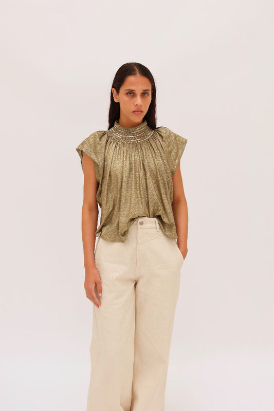 BLUSA MACRINA DORADO