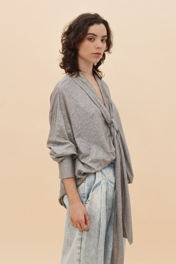 BLUSA NARELI PLATEADA