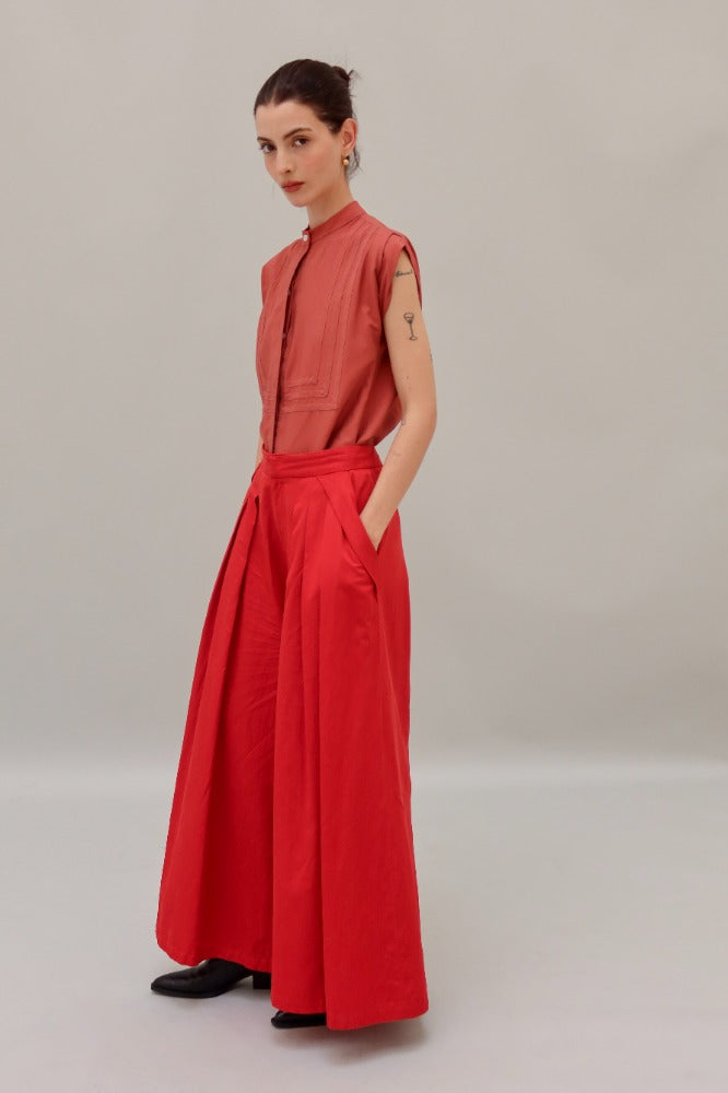 PANTALON INCIENSO ROJO