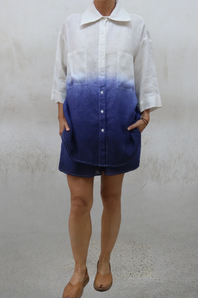 CAMISA CEMPASÚCHIL TIE DYE