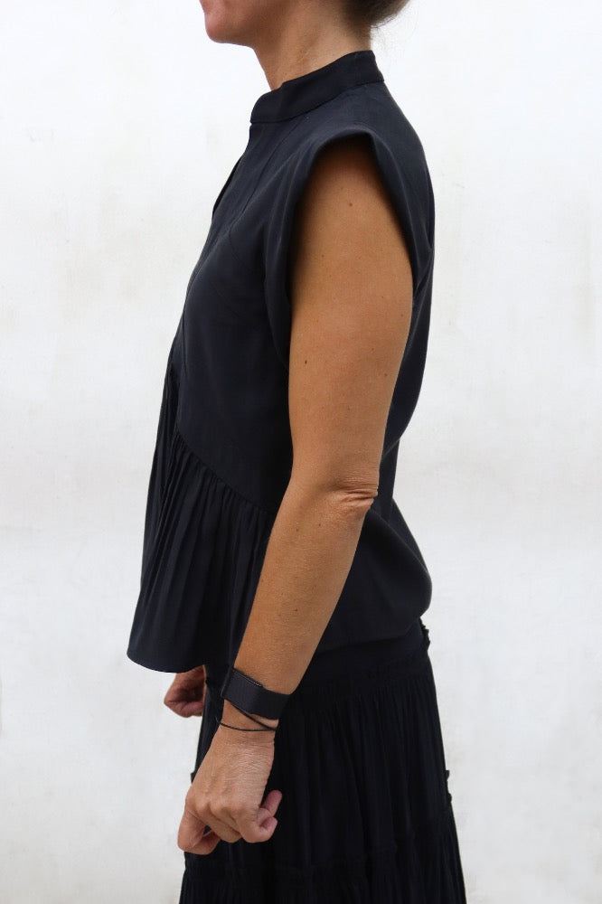 BLUSA MONTERIA MC CUPRO NEGRO
