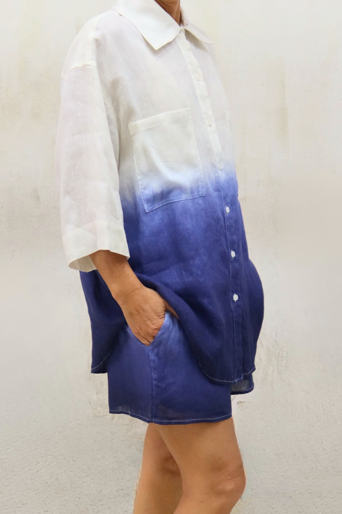 CAMISA CEMPASÚCHIL TIE DYE