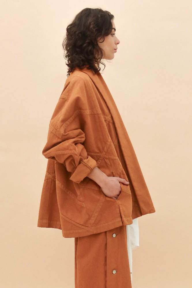 CHAQUETA JAPONESA MOSTAZA