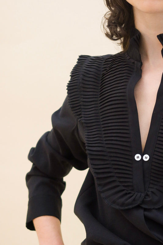 CAMISA MAZAHUA NEGRA