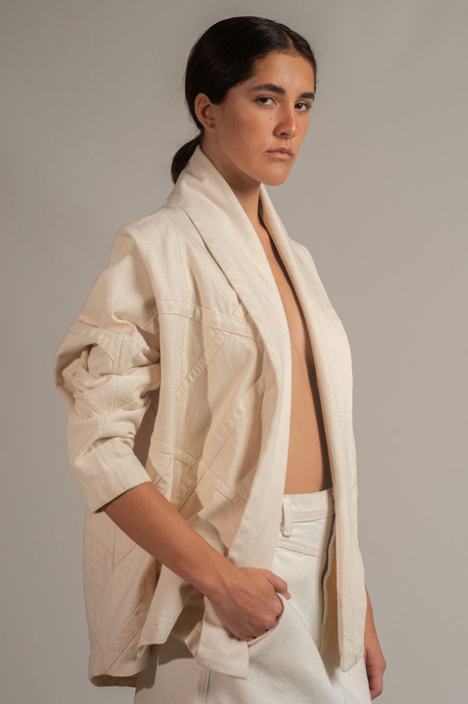 CHAQUETA JAPONESA MEZCLILLA CRUDO | PRE-ORDEN