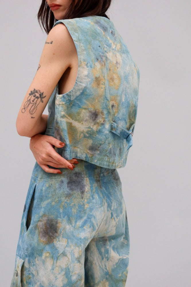CHALECO FRAMBOYAN CORTO TIE DYE