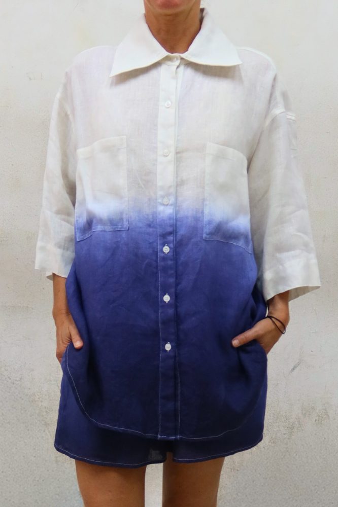 CAMISA CEMPASÚCHIL TIE DYE