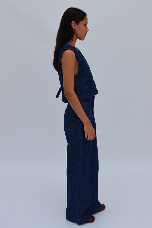 CHALECO FRAMBOYAN CORTO DENIM