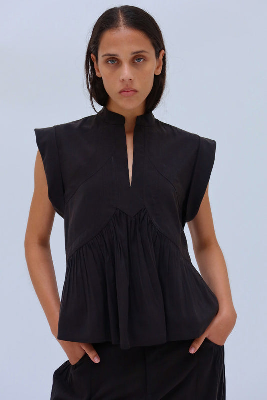 BLUSA MONTERIA MC CUPRO NEGRO