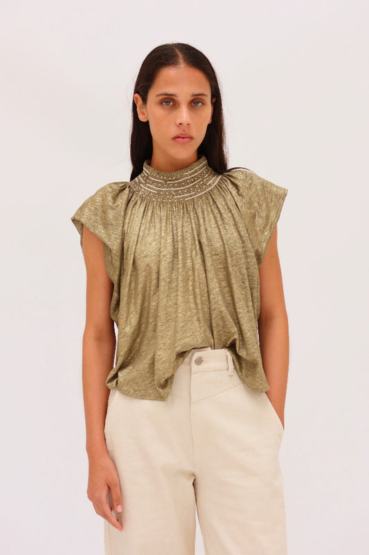 BLUSA MACRINA DORADO