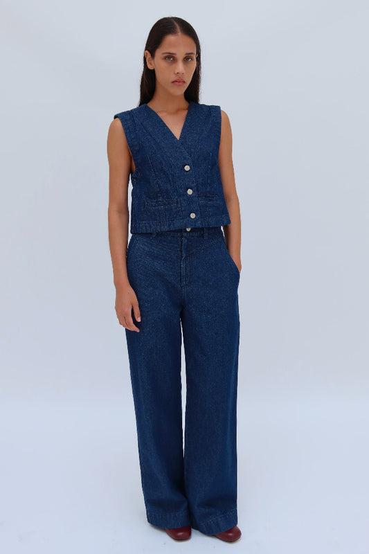 PANTALON AHUEHUTE MEZCILLA INDIGO  | PRE-ORDEN