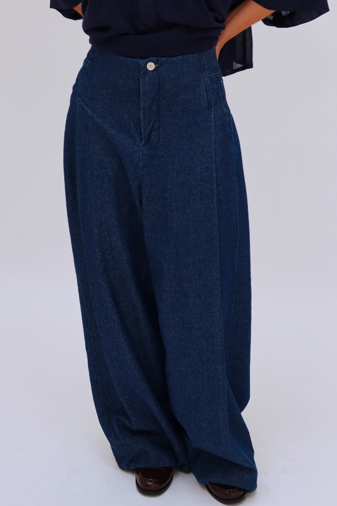 PANTALON PAMELA MEZCLILLA INDIGO | PRE-ORDEN