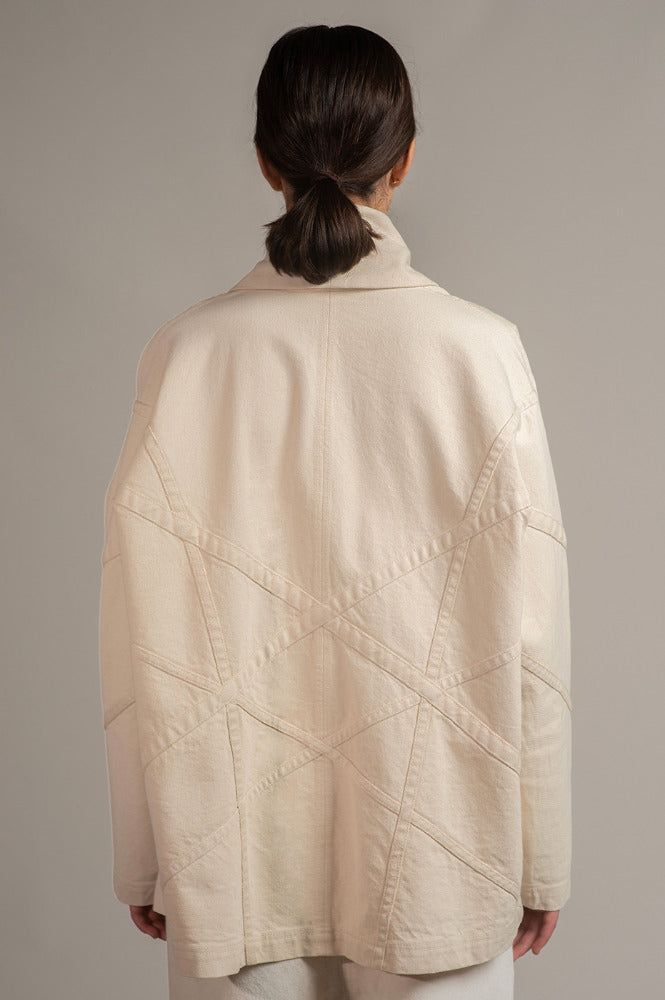 CHAQUETA JAPONESA MEZCLILLA CRUDO | PRE-ORDEN