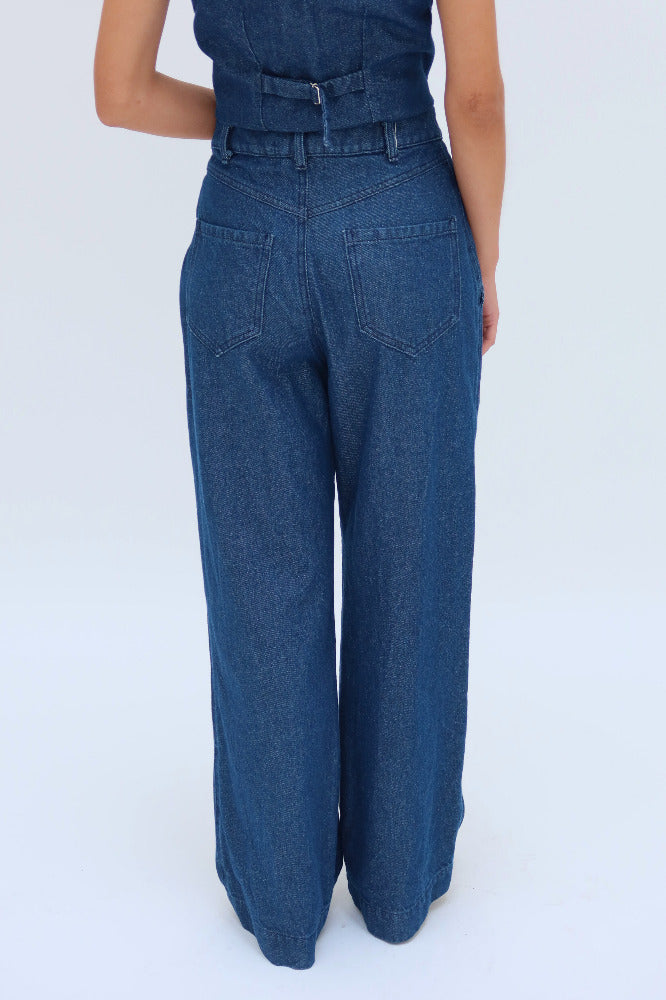 PANTALON AHUEHUTE MEZCILLA INDIGO  | PRE-ORDEN