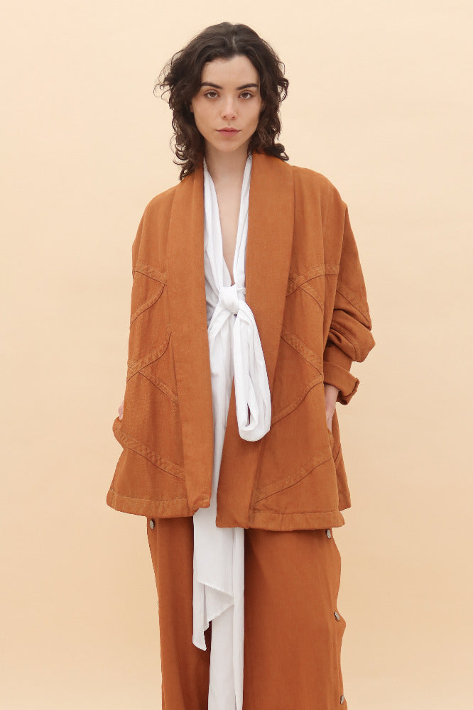 CHAQUETA JAPONESA MOSTAZA