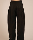 PANTALON HUIZACHE NEGRO LINO