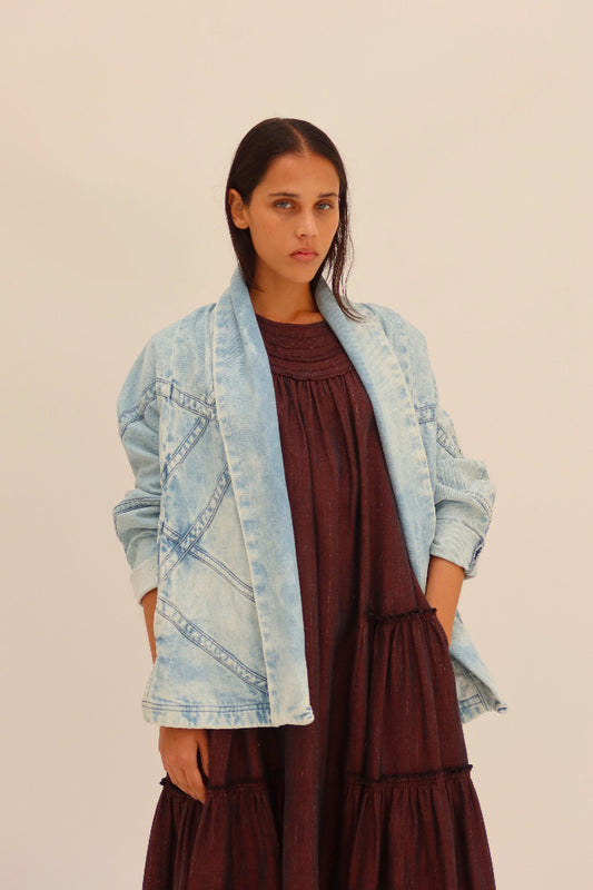 CHAQUETA JAPONESA MEZCLILLA INDIGO | PRE-ORDEN