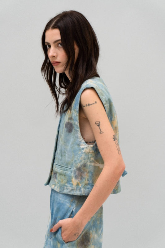 CHALECO FRAMBOYAN CORTO TIE DYE