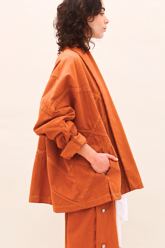 CHAQUETA JAPONESA CARAMELO