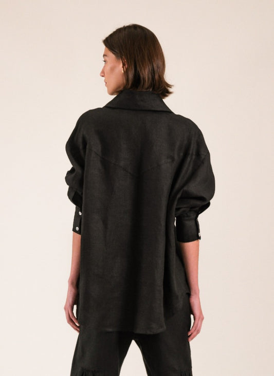 CAMISA LAUREL NEGRA