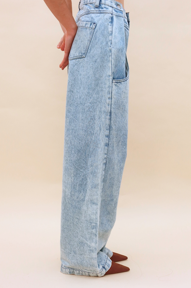 PANTALON AMORA MEZCLILLA