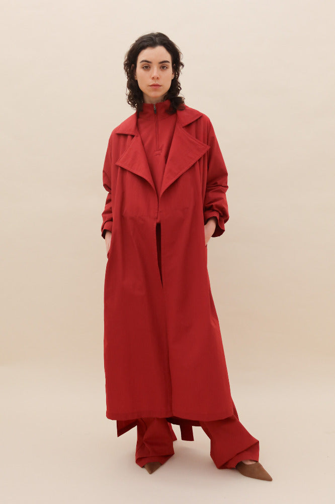 TRENCH FERNANDA ROJO