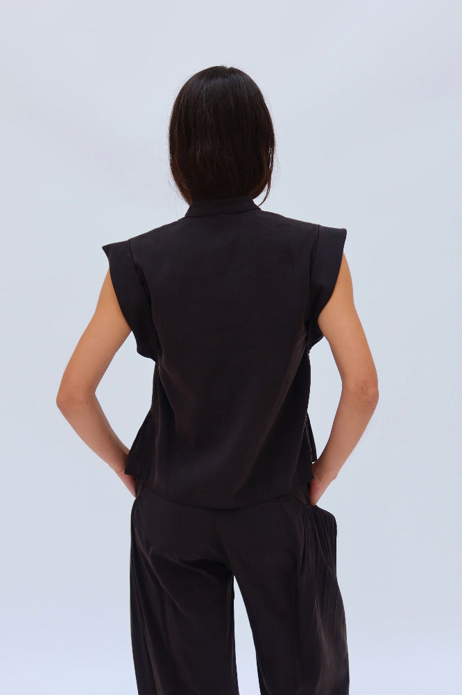 BLUSA MONTERIA MC CUPRO NEGRO