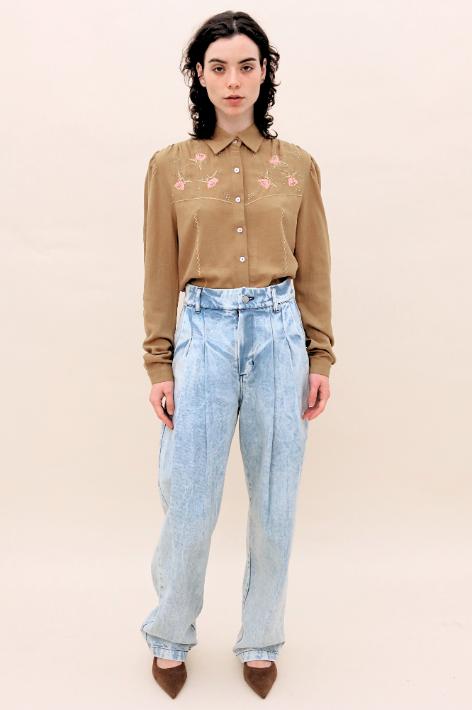 PANTALON TEODORA MEZCLILLA