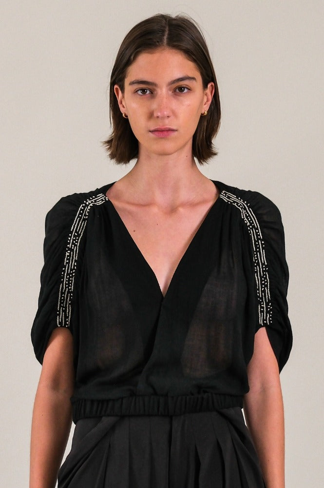 BLUSA ANA MARÍA NEGRA