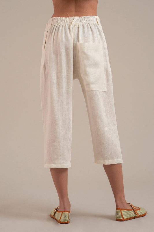 PANTALON BARBARA CRUDO LINO - Yakampot Store