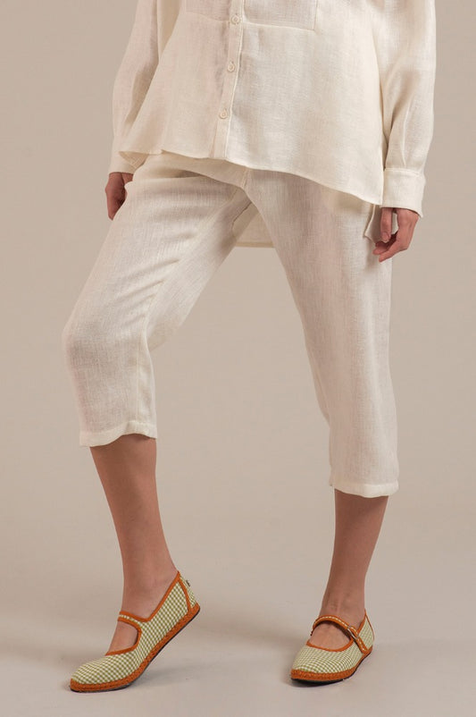 PANTALON BARBARA CRUDO LINO - Yakampot Store
